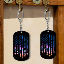 Load image into Gallery viewer, Personalized Independence Day Stainless Steel Keychain Gift
