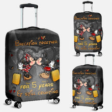 Load image into Gallery viewer, Personalized Mickey & Minnie Luggage Cover Custom Name Gift for Couples