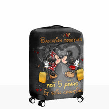 Load image into Gallery viewer, Personalized Mickey & Minnie Luggage Cover Custom Name Gift for Couples