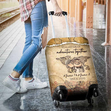 Load image into Gallery viewer, Personalized Couple Luggage Cover Custom Names Travel Gift