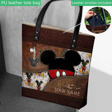 Load image into Gallery viewer, Personalized Mickey Mouse Tote Bag Custom Name Gift for Mom
