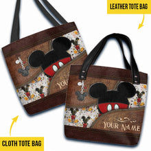 Load image into Gallery viewer, Personalized Mickey Mouse Tote Bag Custom Name Gift for Mom
