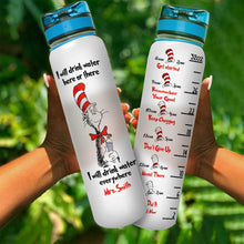 Load image into Gallery viewer, Personalized Teacher Water Tracker Bottle with Time Markers and Infuser