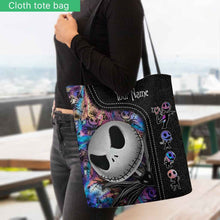 Load image into Gallery viewer, Personalized Nightmare Tote Bag Custom Name Halloween Gift