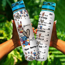 Load image into Gallery viewer, Personalized Ohana Water Tracker Bottle Custom Name Gift