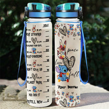 Load image into Gallery viewer, Personalized Ohana Water Tracker Bottle Custom Name Gift