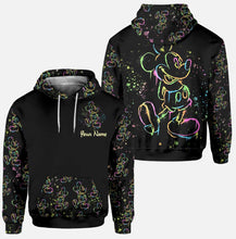 Load image into Gallery viewer, Personalized Colorful Mouse Hoodie and Leggings Set for Kids