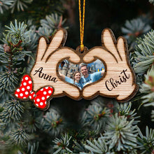 Load image into Gallery viewer, Personalized Couple Christmas Ornament Custom Photo Gift