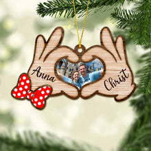 Load image into Gallery viewer, Personalized Couple Christmas Ornament Custom Photo Gift