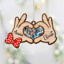 Load image into Gallery viewer, Personalized Couple Christmas Ornament Custom Photo Gift