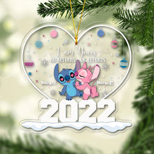 Load image into Gallery viewer, Personalized Heart Ornament Custom Name Gift for Couple Christmas