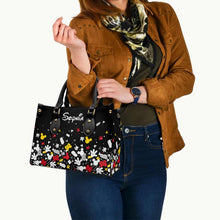 Load image into Gallery viewer, Personalized Leather Handbag with Mouse Design for Women