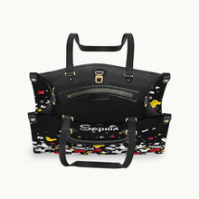 Load image into Gallery viewer, Personalized Leather Handbag with Mouse Design for Women