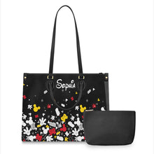 Load image into Gallery viewer, Personalized Leather Handbag with Mouse Design for Women