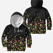 Load image into Gallery viewer, Personalized Grinch Christmas Hoodie & Leggings Set for Kids & Adults