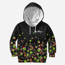 Load image into Gallery viewer, Personalized Grinch Christmas Hoodie & Leggings Set for Kids & Adults