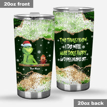 Load image into Gallery viewer, Personalized Grinch Christmas Tumbler Custom Name Gift