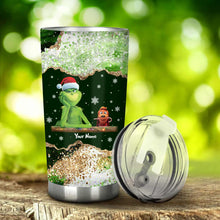 Load image into Gallery viewer, Personalized Grinch Christmas Tumbler Custom Name Gift