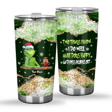 Load image into Gallery viewer, Personalized Grinch Christmas Tumbler Custom Name Gift
