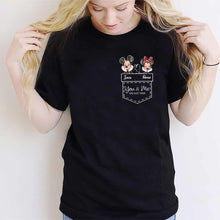 Load image into Gallery viewer, Personalized Mickey & Minnie T-shirt Hoodie Custom Couple Gift