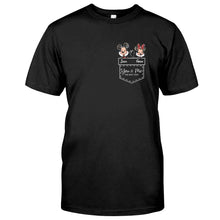 Load image into Gallery viewer, Personalized Mickey & Minnie T-shirt Hoodie Custom Couple Gift