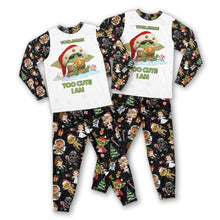 Load image into Gallery viewer, Personalized Christmas Pajamas Set with Your Name Cute Design