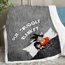 Load image into Gallery viewer, Personalized Couple Snuggle Blanket Custom Name Gift