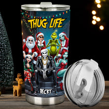 Load image into Gallery viewer, Personalized Christmas Tumbler with Nightmare Design for Mom