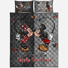 Load image into Gallery viewer, Personalized Mickey Mouse Quilt Set with Custom Names | Romantic Gift