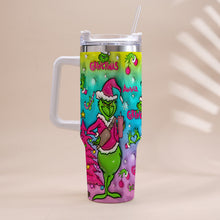 Load image into Gallery viewer, Personalized Grinch Christmas Tumbler With Handle Gift for Mom
