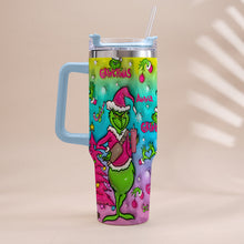Load image into Gallery viewer, Personalized Grinch Christmas Tumbler With Handle Gift for Mom