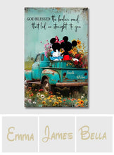 Load image into Gallery viewer, Personalized Canvas Print Blessed Road Custom Name Gift