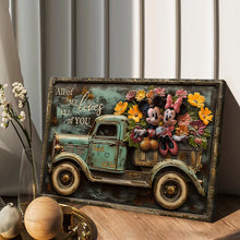 Load image into Gallery viewer, Personalized Mickey Mouse Canvas Print Custom Name Gift for Couples