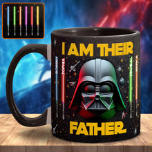 Load image into Gallery viewer, Personalized Star Wars Accent Mug Custom Name for Dad