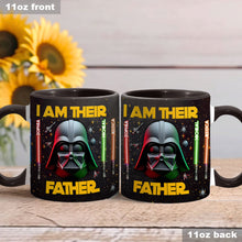 Load image into Gallery viewer, Personalized Star Wars Accent Mug Custom Name for Dad