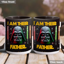 Load image into Gallery viewer, Personalized Star Wars Accent Mug Custom Name for Dad