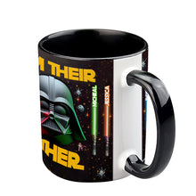 Load image into Gallery viewer, Personalized Star Wars Accent Mug Custom Name for Dad