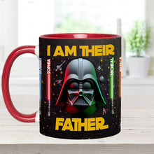 Load image into Gallery viewer, Personalized Star Wars Accent Mug Custom Name for Dad