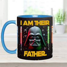 Load image into Gallery viewer, Personalized Star Wars Accent Mug Custom Name for Dad
