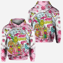 Load image into Gallery viewer, Personalized Pink Christmas Hoodie and Leggings Set Gift for Kids