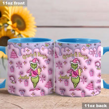 Load image into Gallery viewer, Personalized Grinchy & Bougie Accent Mug Custom Name Gift for Christmas