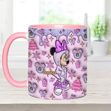 Load image into Gallery viewer, Personalized Christmas Accent Mug with Glittery Design for Mom