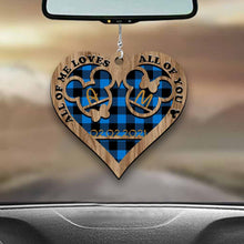 Load image into Gallery viewer, Personalized Heart-Shaped Couple Car Ornament Custom Date Gift