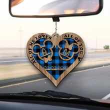 Load image into Gallery viewer, Personalized Heart-Shaped Couple Car Ornament Custom Date Gift