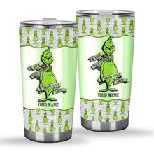 Load image into Gallery viewer, Personalized Grinch Tumbler Custom Name Gift for Christmas
