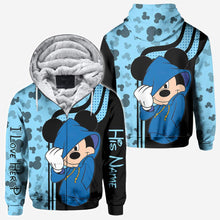 Load image into Gallery viewer, Personalized Mickey Mouse Hoodie Custom Name Gift for Couples