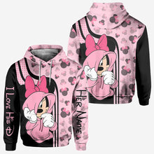 Load image into Gallery viewer, Personalized Mickey Mouse Hoodie Custom Name Gift for Couples