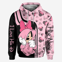 Load image into Gallery viewer, Personalized Mickey Mouse Hoodie Custom Name Gift for Couples