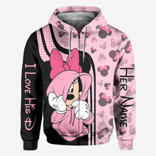 Load image into Gallery viewer, Personalized Mickey Mouse Hoodie Custom Name Gift for Couples
