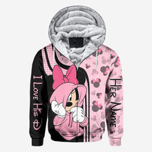 Load image into Gallery viewer, Personalized Mickey Mouse Hoodie Custom Name Gift for Couples
